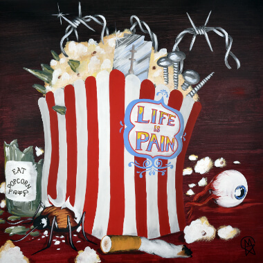 CD Cover Life is Pain - Eat Popcorn